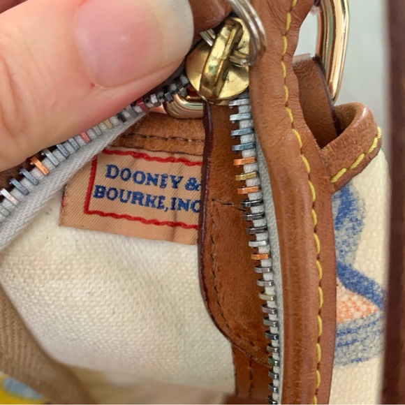 DOONEY & BOURKE Rainbow Lettering Pebble Grain Leather Hobo Bag - Picture 9 of 15